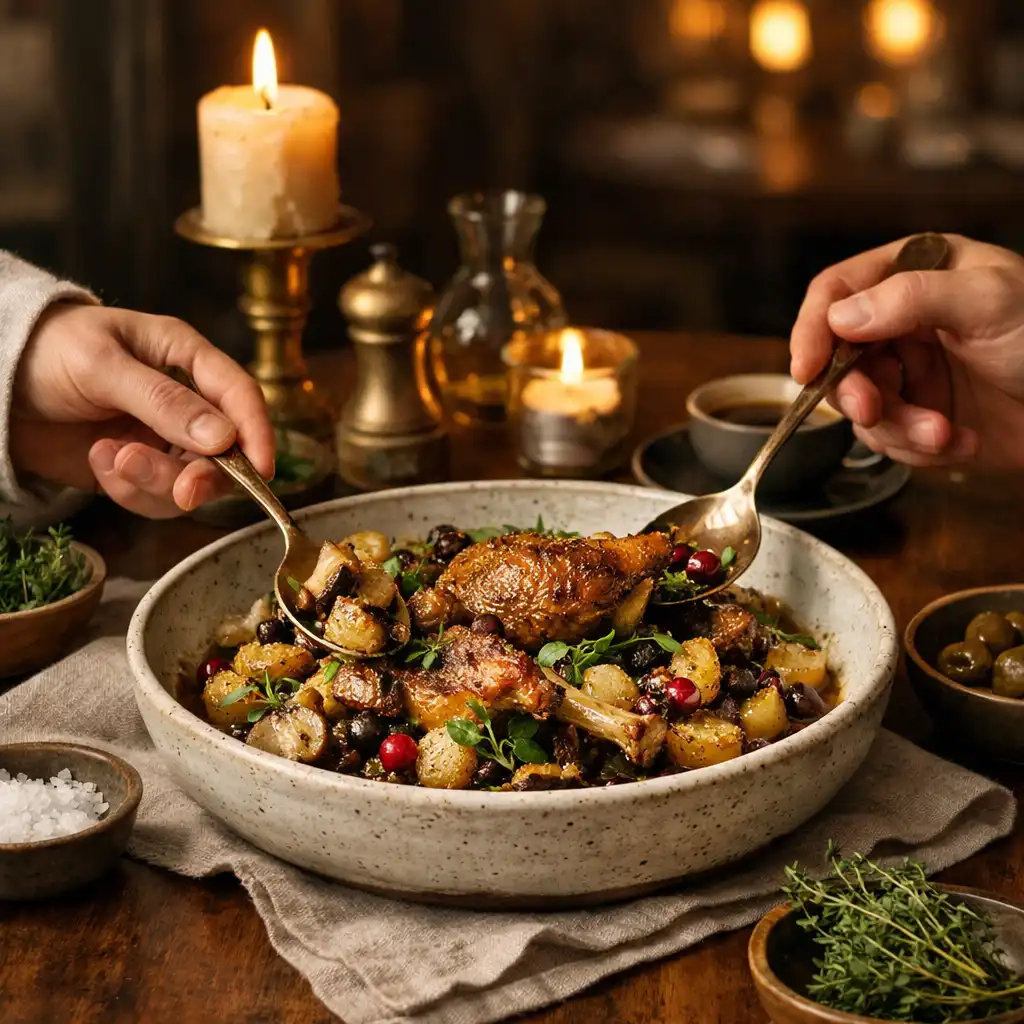 Sezonowe danie do dzielenia na stole w restauracji TasteAndDish w Warszawie